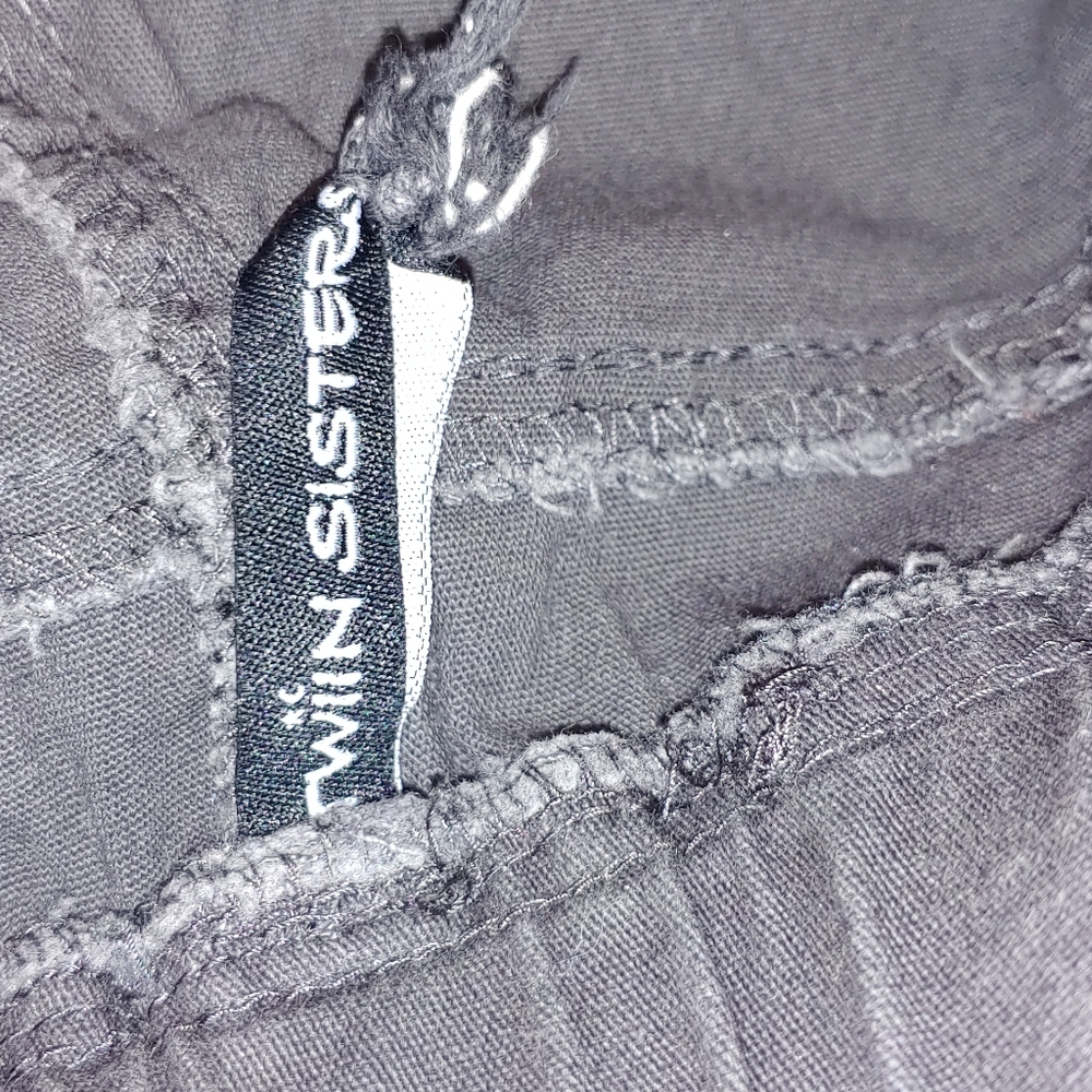 Twin Sisters Skinny Fit Ripped Cargo Designer Pants, … - Gem